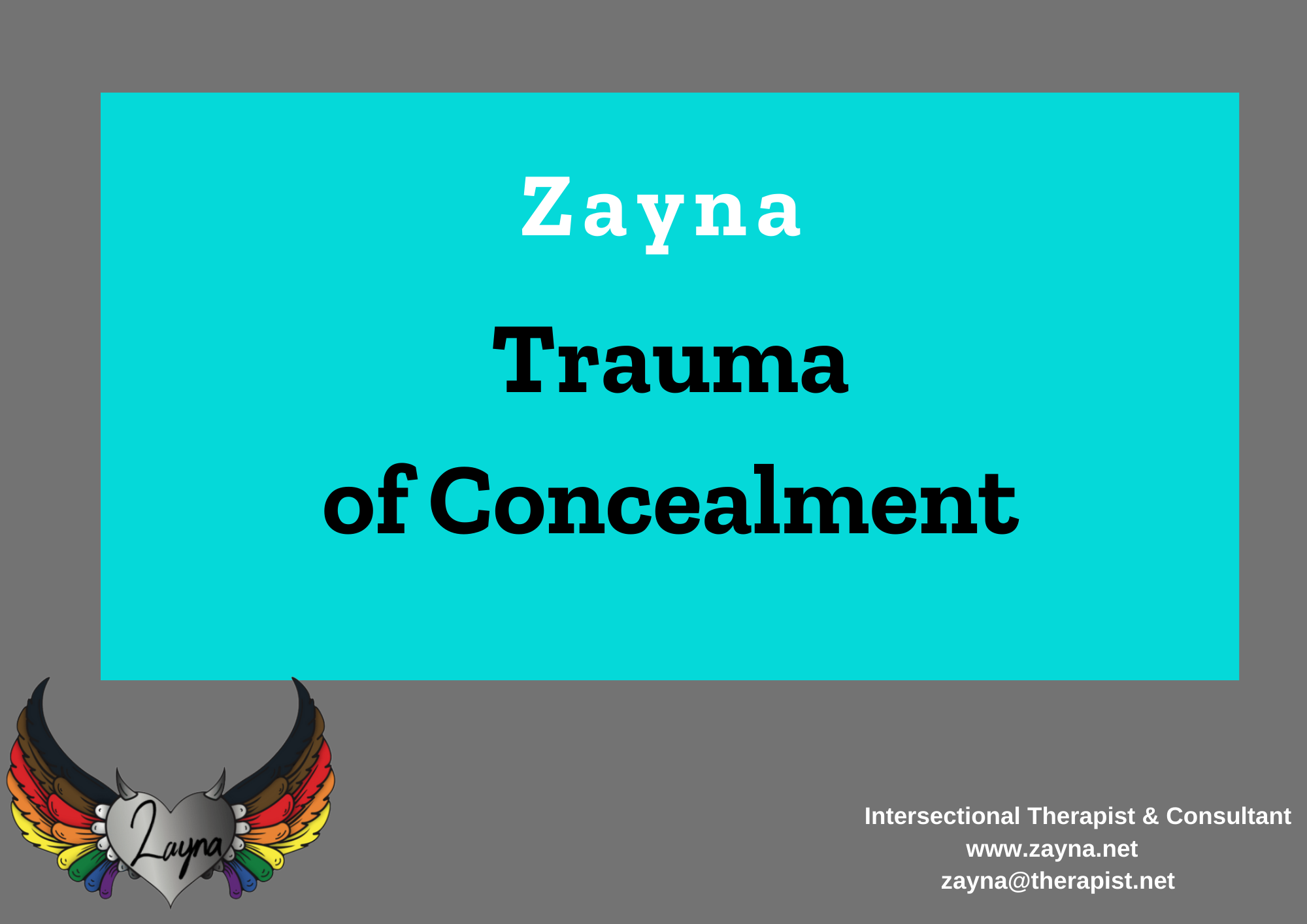 trauma of concealment